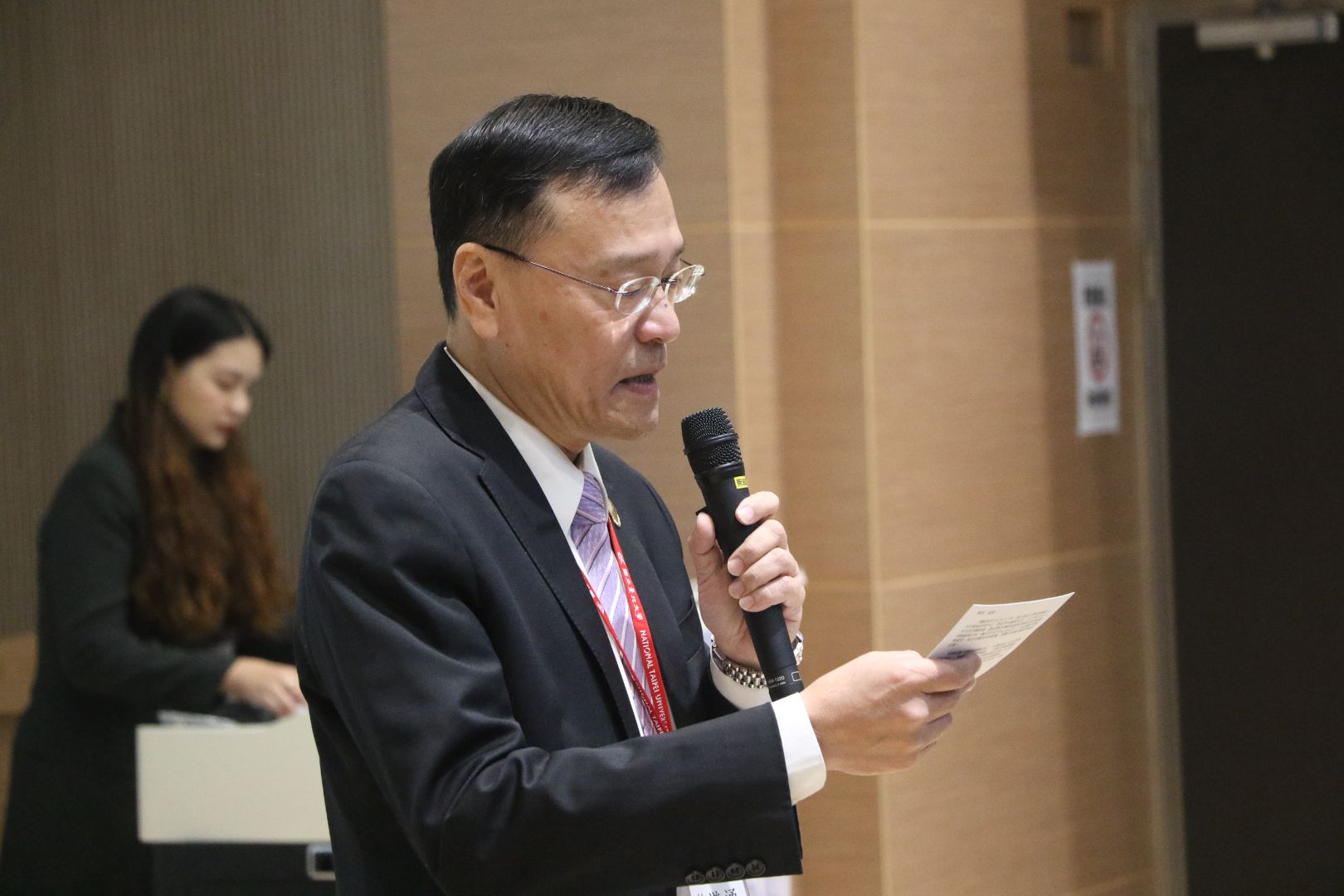 校長蒞臨會場致詞